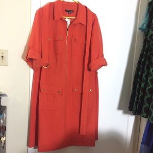 Orange size 20W Sharagano Dress NWT